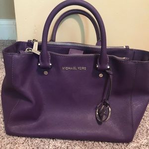 Purple Michael Kors purse